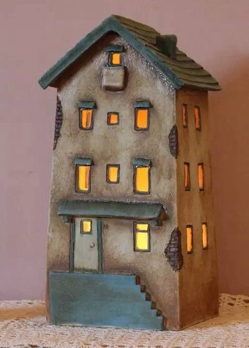 儿童陶艺作品:梦想中的房子